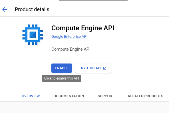 click on Enable button